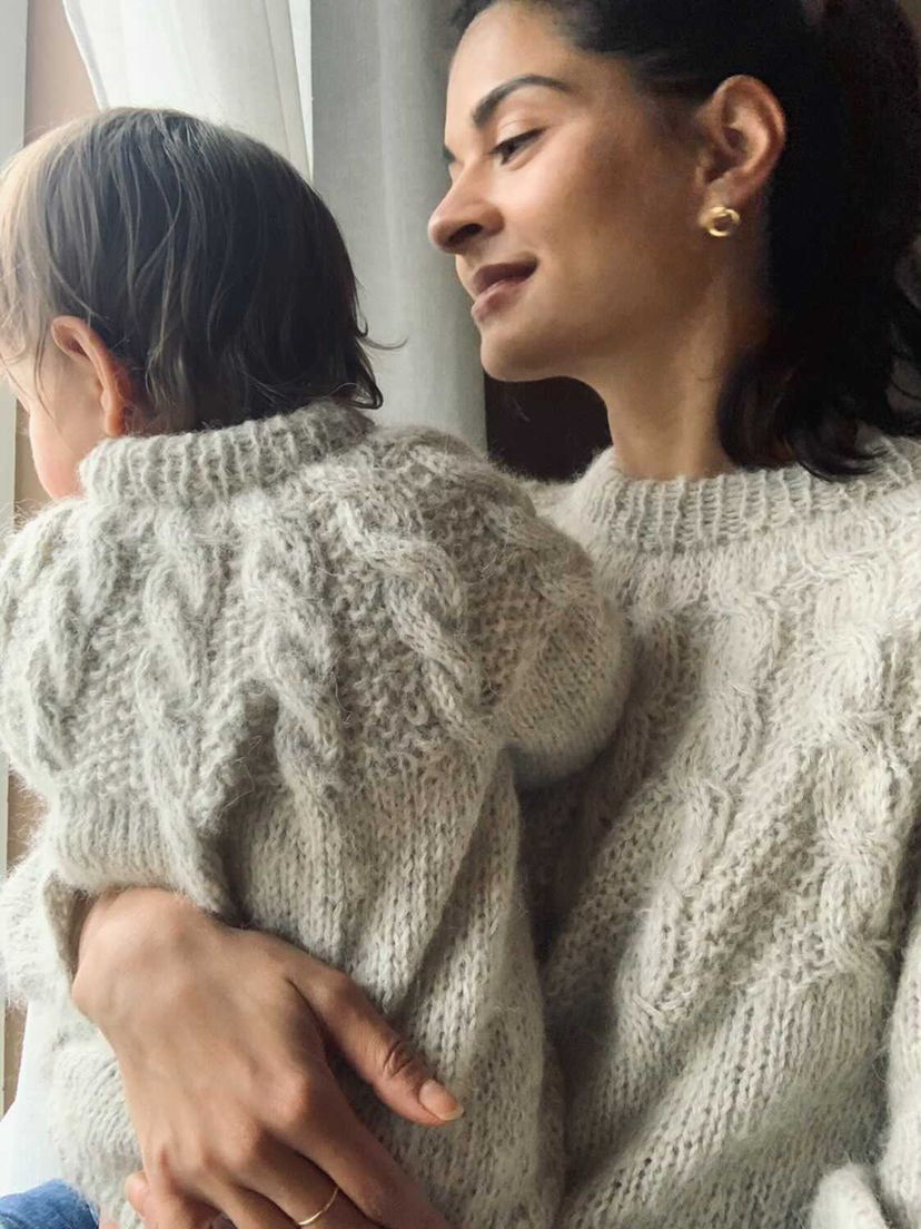 Perletwistminisweater - Norsk